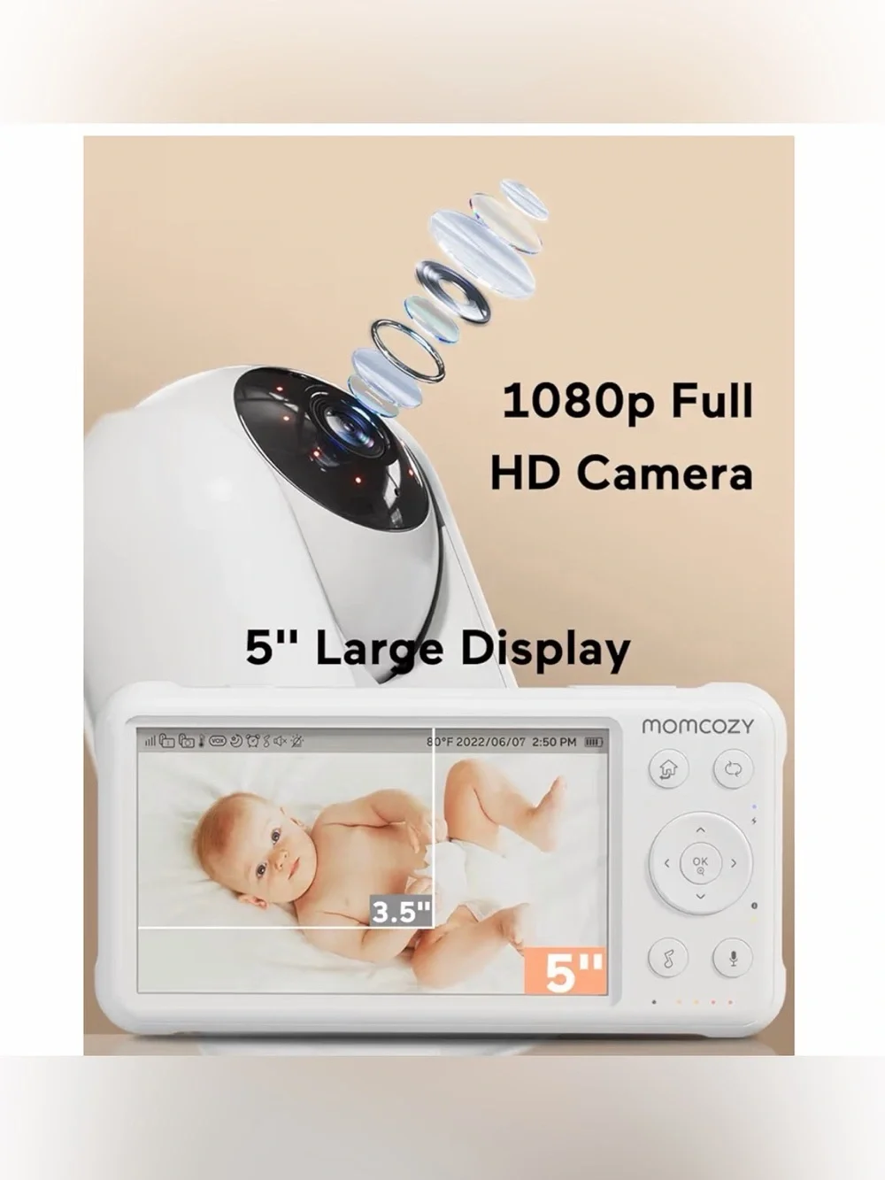 MomCozy Baby Video Monitor